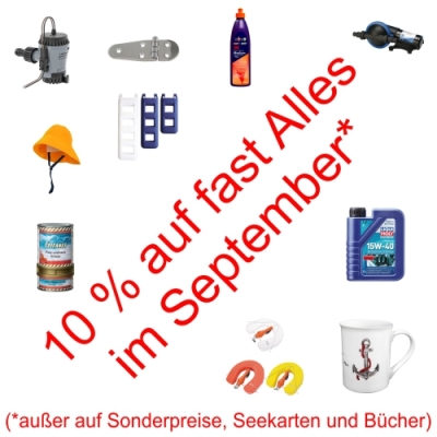 10 Prozent im September auf fast das gesamte Sortiment - 10 Prozent im September auf fast das gesamte Sortiment