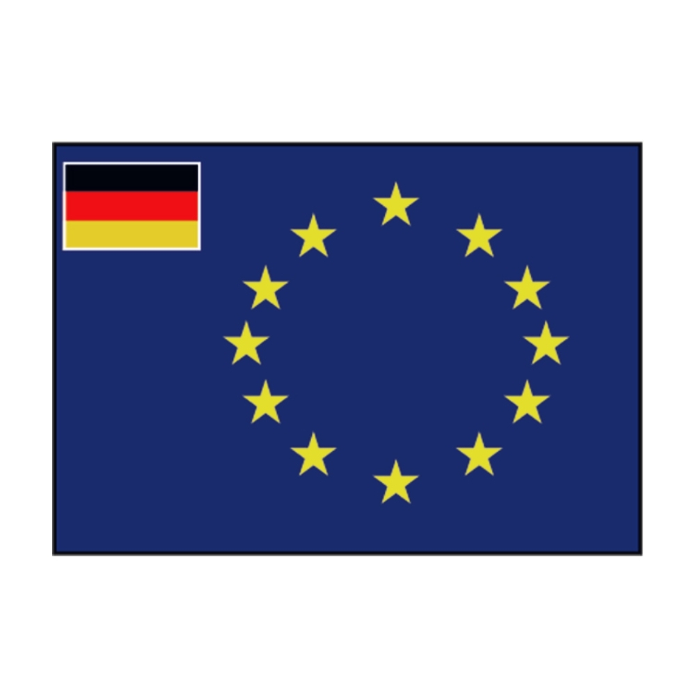 Flagge Europa mit Deutschland