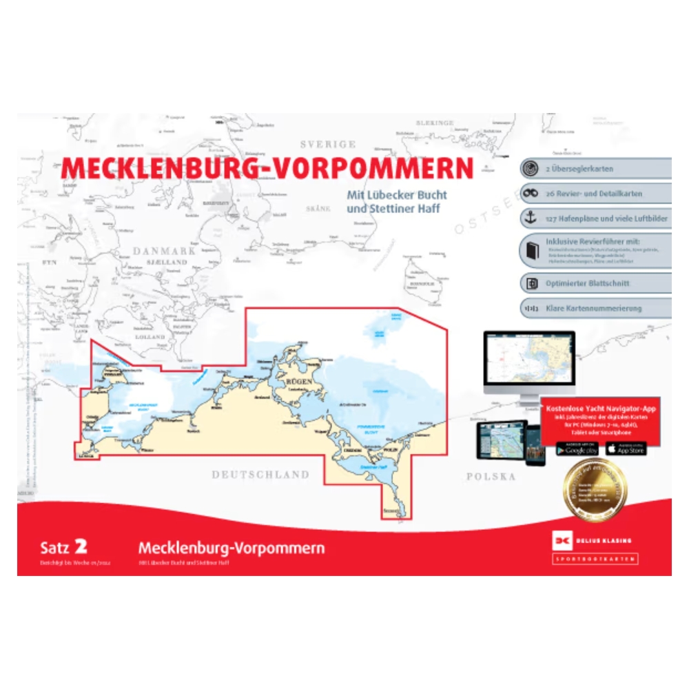 Kartensatz 2 Mecklenburg-Vorpommern - Bornholm (Ausgabe 2022)