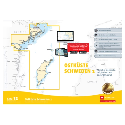 Kartensatz 12 Ostküste Schweden 2 (Ausgabe 2024/2025)