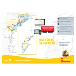 Kartensatz 12 Ostk&uuml;ste Schweden 2 (Ausgabe 2022/2023)