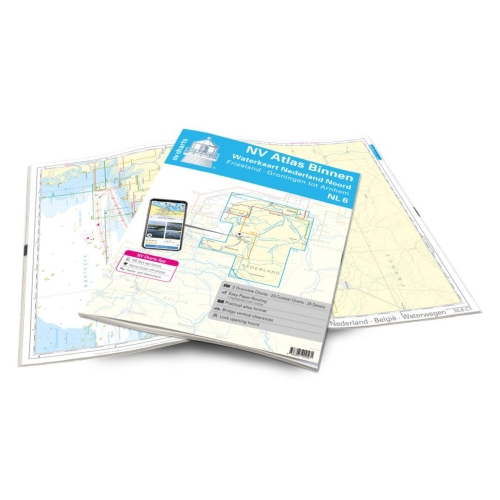NV Atlas NL6 - Waterkaart Nederland Noord - Friesland -...