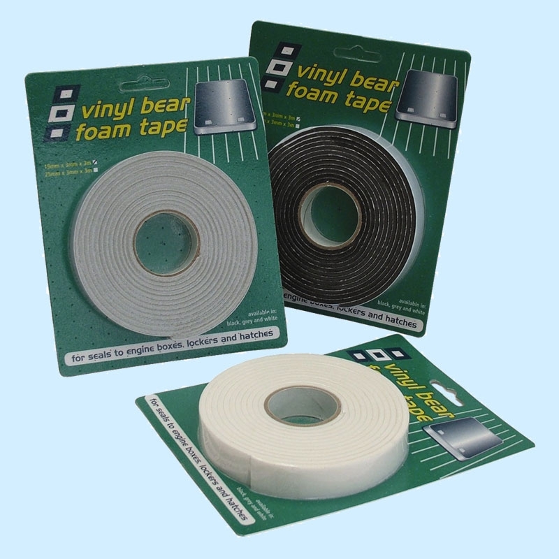 PSP Vinyl Foam Tape - Vinyl-Schaumstoff Klebeband Schwarz 19 mm x 3 mm x 3 m