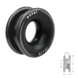 Antal Low Friction Ring - Aluminium 38x28