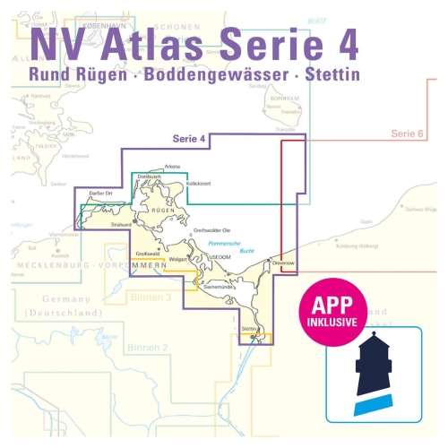 NV Atlas Serie 4 - Rund Rügen - Boddengewässer - Stettin - 2024